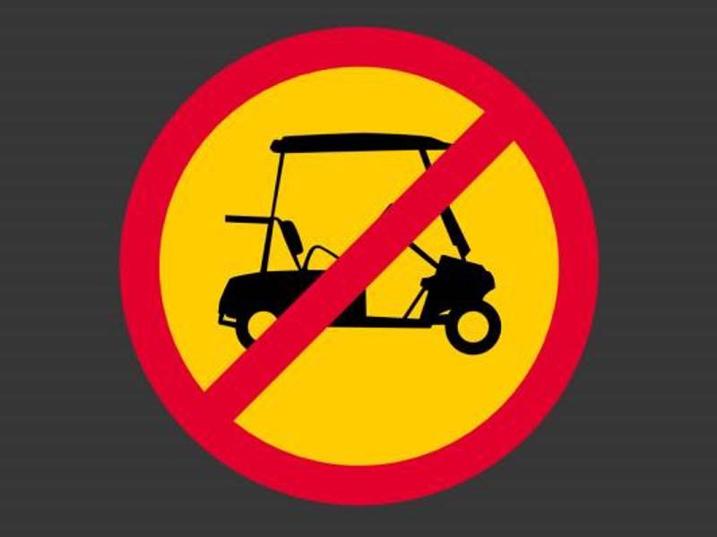 Golfbilsforbud